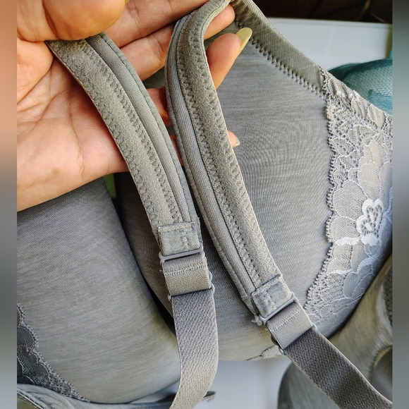 Cacique Bra Lace Set 2, Women's Bras Intimates Underwear Gray and Green, sz 44H. - Picture 11 of 17